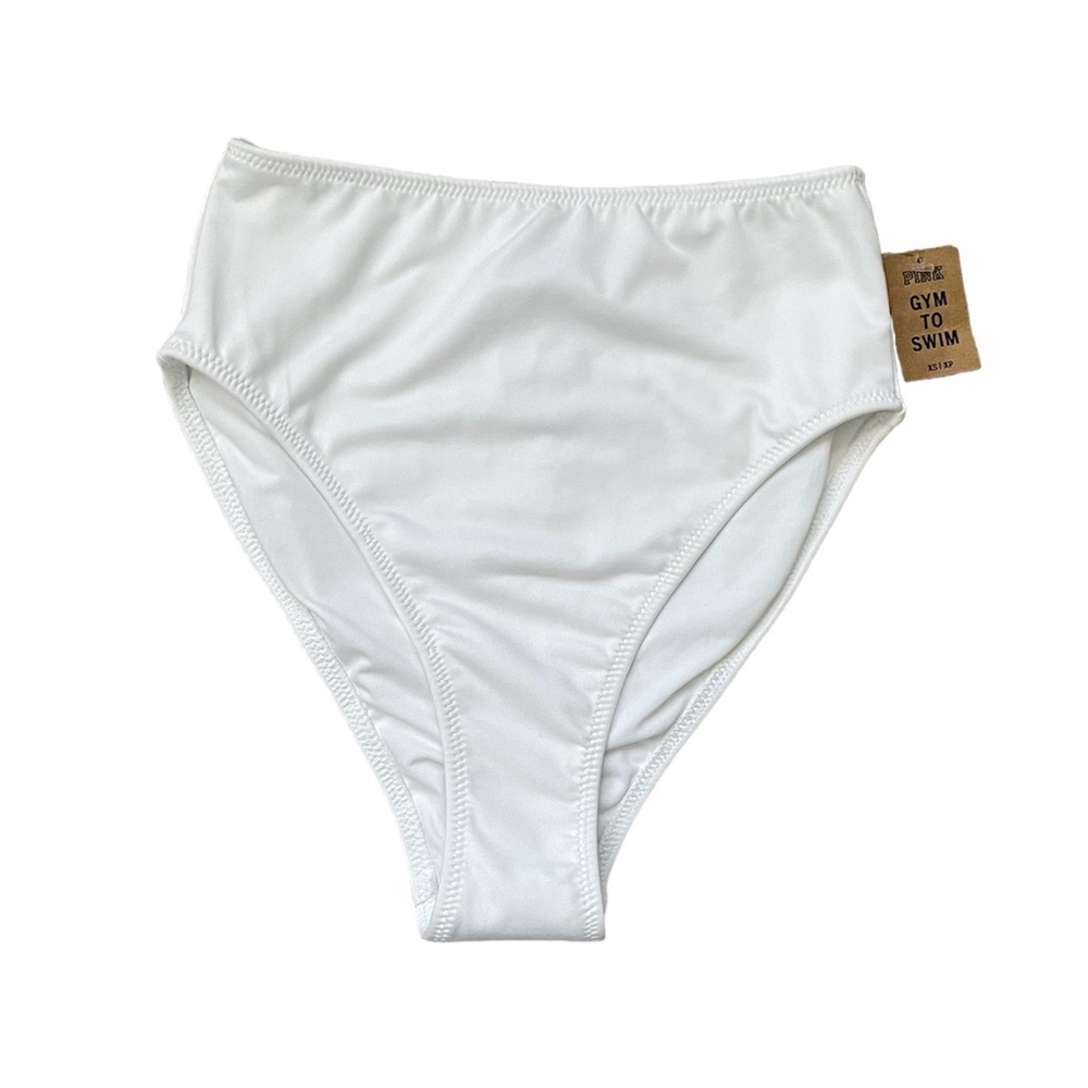 NWT Pink Victoria’s Secret Cheeky Coverage High Waisted Bikini Bottoms (size XS)